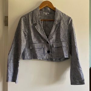 Reformation cropped blazer top